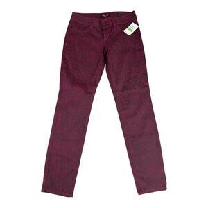 Seven 7 Women’s Jeans Leggings Lace Floral Purple 9